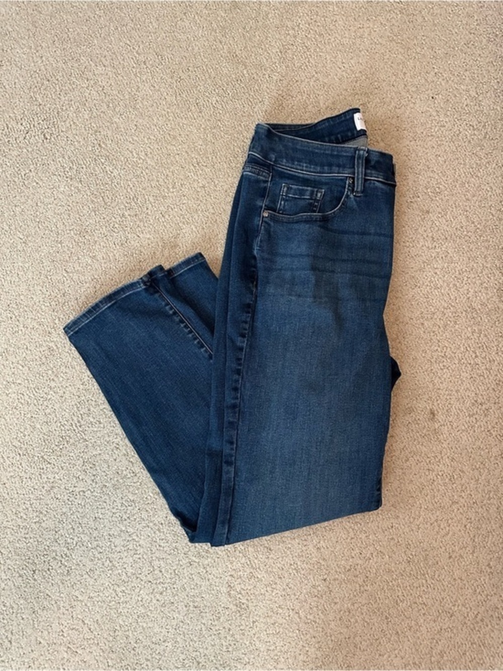 Lane Bryant Dark Indigo High Rise Straight Leg Jeans size 16 EUC
